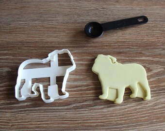 British Bulldog Cookie Cutter Dog Breed Treat Cutter puppy cupcake toppers
