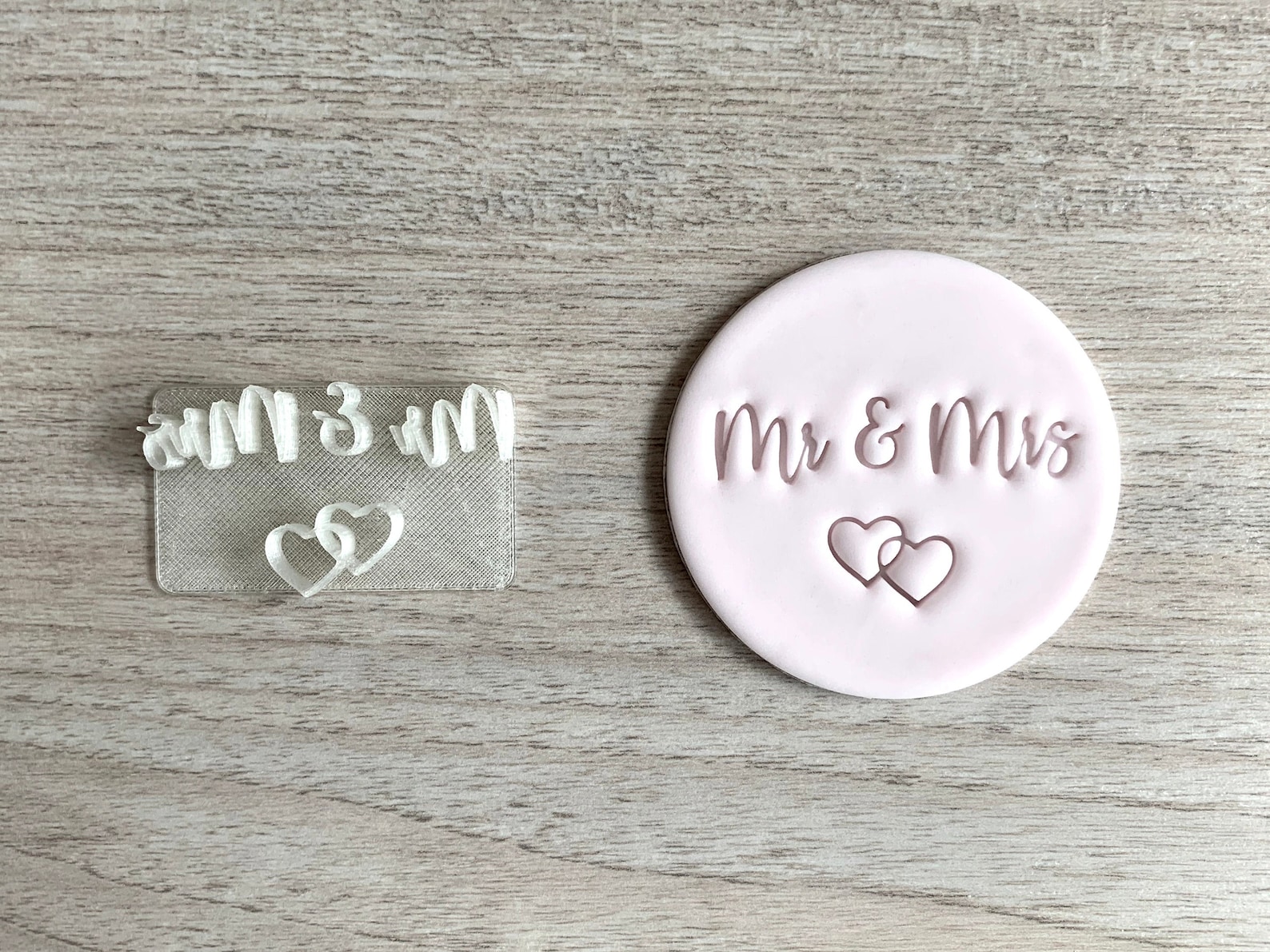Mr and Mrs Cookie Stamp Fondant Embosser Icing Frosting Etsy