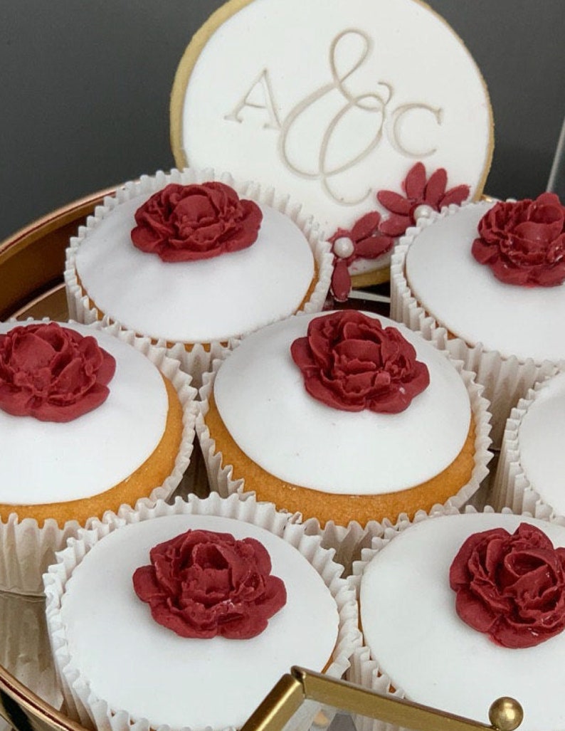 Monogram Letter Embosser Stamp Set Fondant Embossers Etsy