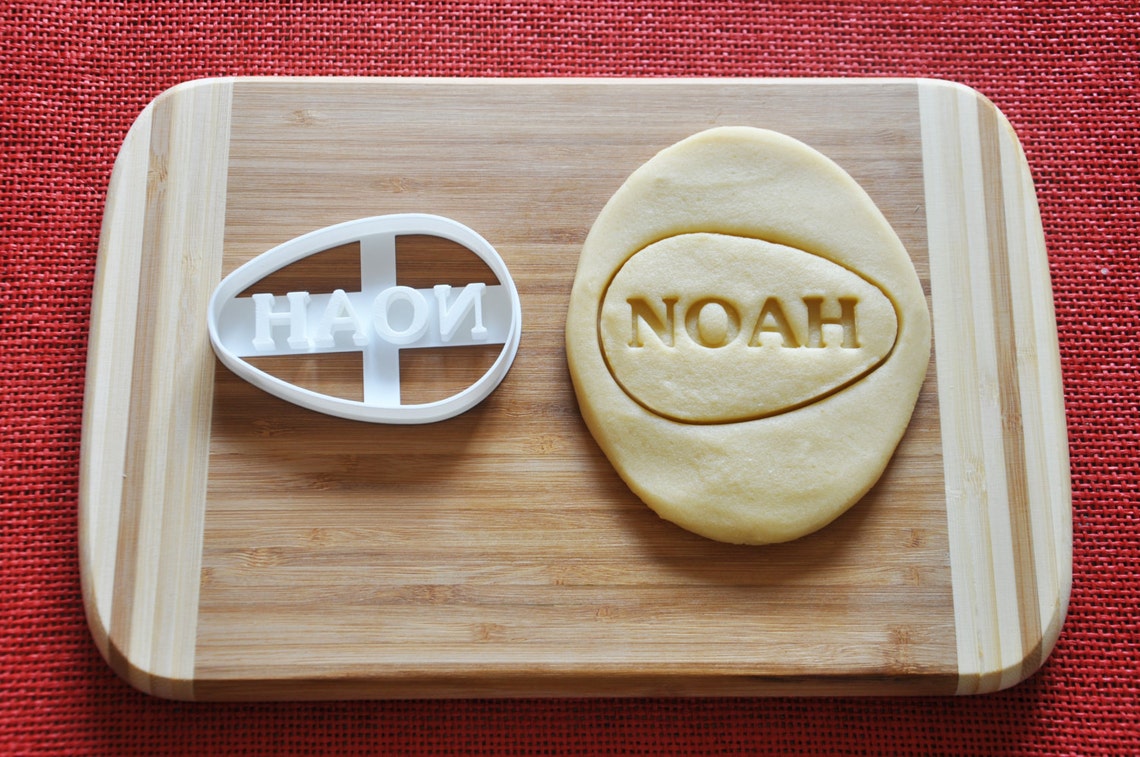 CUSTOM EGG Shaped Cookie Cutter Easter Personalized Biscuit Etsy