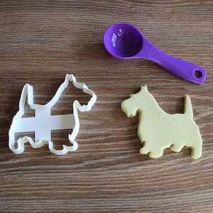 Scottish Terrier Cookie Cutter Dog Breed Treat Cutter Scottie puppy cupcake toppers