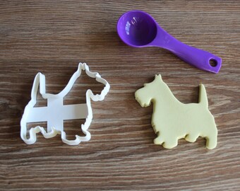 Scottish Terrier Cookie Cutter Dog Breed Treat Cutter Scottie puppy cupcake toppers