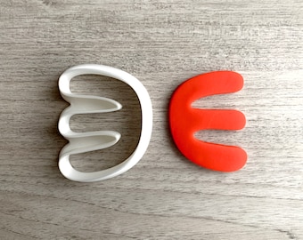 Abstract E Shape Cookie Cutter Fondant cutter