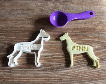 Personalized Great Dane Cookie Cutter, Custom Dog Treat Cutter