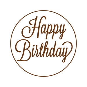 Feliz cumpleaños Fondant Embosser, sello de galleta, sello de galleta, fondant embosser para cumpleaños cupcake o pastel toppers