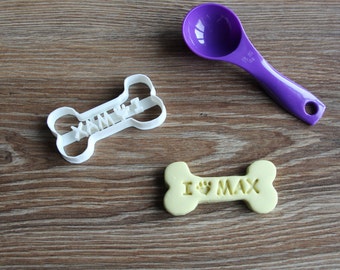 Custom Dog Bone Cookie Cutter - Personalized Puppy Treat Cutter