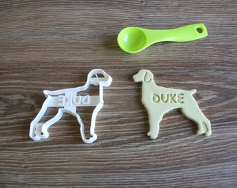 Cortador de galletas personalizado de Spaniel Británico, cortador de golosinas para perros personalizado