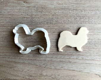 Cortador de galletas con forma de perro Spaniel tibetano, cortador de golosinas para mascotas, cupcake con forma de cachorro.