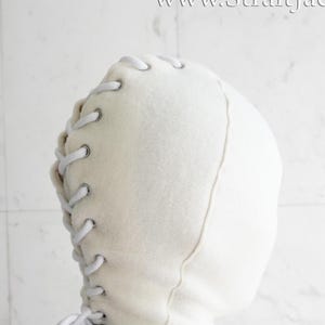 Bondage Straitjacket Hood / Mask / Blindfold / Asylum / Institutional Cotton and Polar Fleece Versions