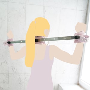 Spreader Bar Compatible with Straitjacketshop Restraints for Segufix Locks System - Stainless Steel Hand Polished / Secretary /