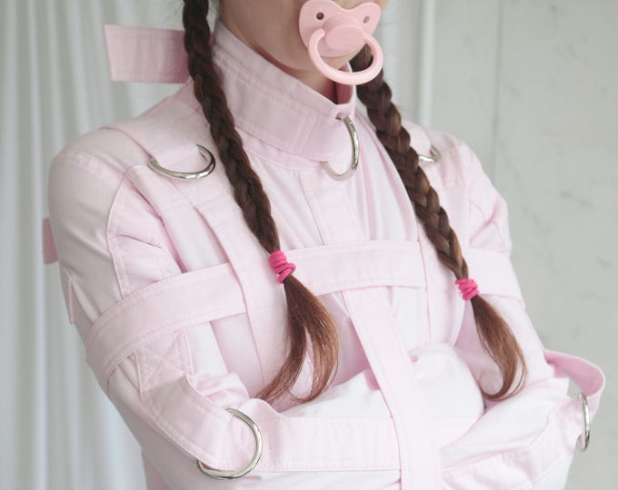 Baby Pink ABDL Straitjacket - Straitjacket for a Little / Adult Baby Diaper...