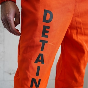 Upgrade - Custom text writing / Personalised writing for Prisoner&#39;s Jumpsuit