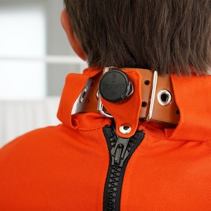 Upgrade - Lockable Zipper to Collar with Segufix Lock for Prisoner&#39;s Jumpsuit