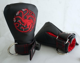House of the Dragon Targaryen Mittens with Segufix Locks - Game of Thrones / GoT / LIMITED EDITION / Anti Dragon Riding Restraints