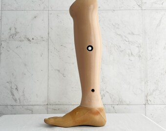 Leg Prosthesis Orthopedic Knee Amputee  Prosthetic KAFO Vintage Colorfull and Classical Left and Right