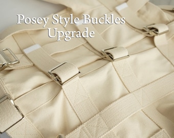 Upgrade - Posey Style Buckles Upgrade for Straitjacket  / Costume for Theatrical Use (Straitjacket sold separately)
