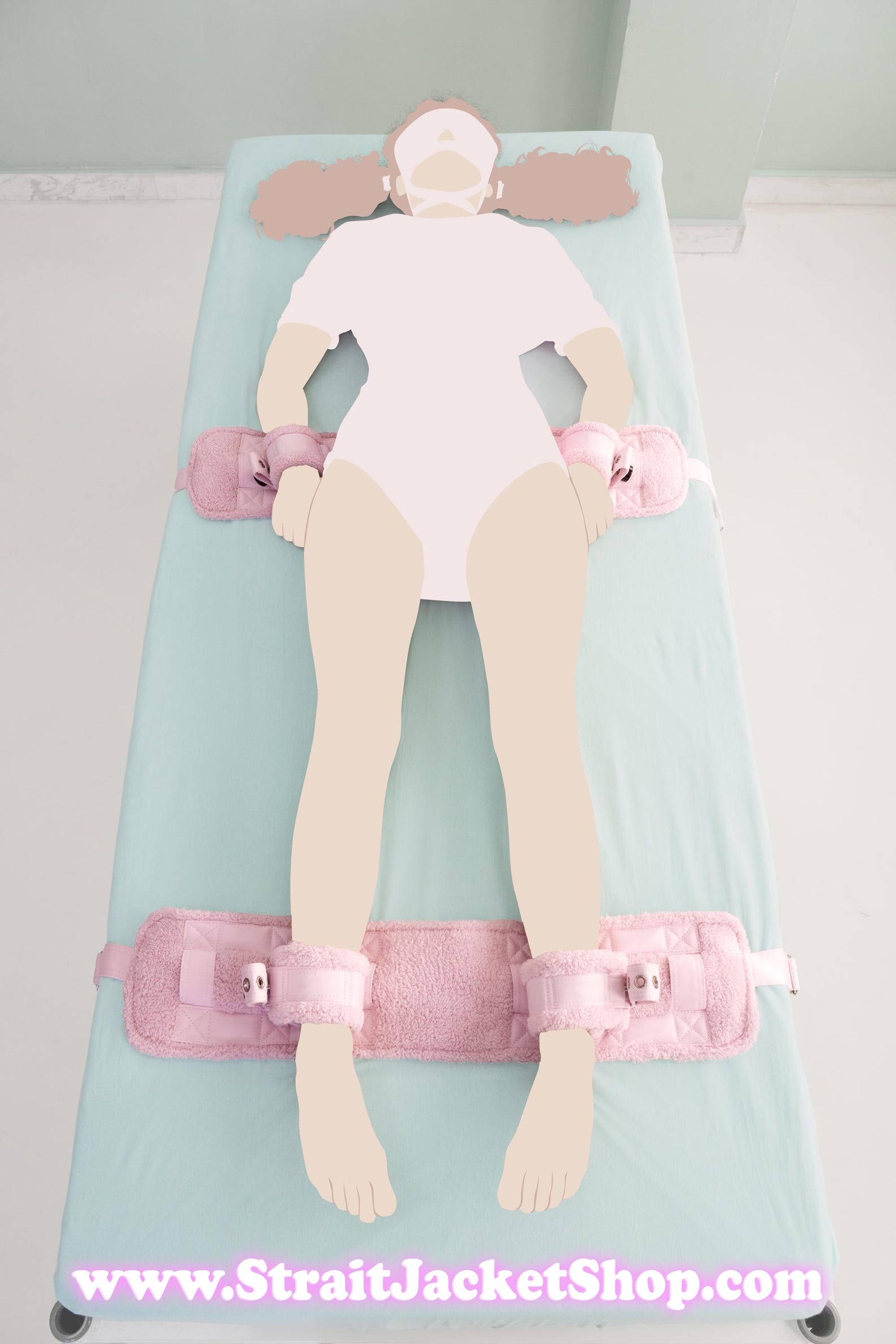 Segufix Modular Pink Modular Bed Restraints System Pad - Bondage / Medical / Segufix ...