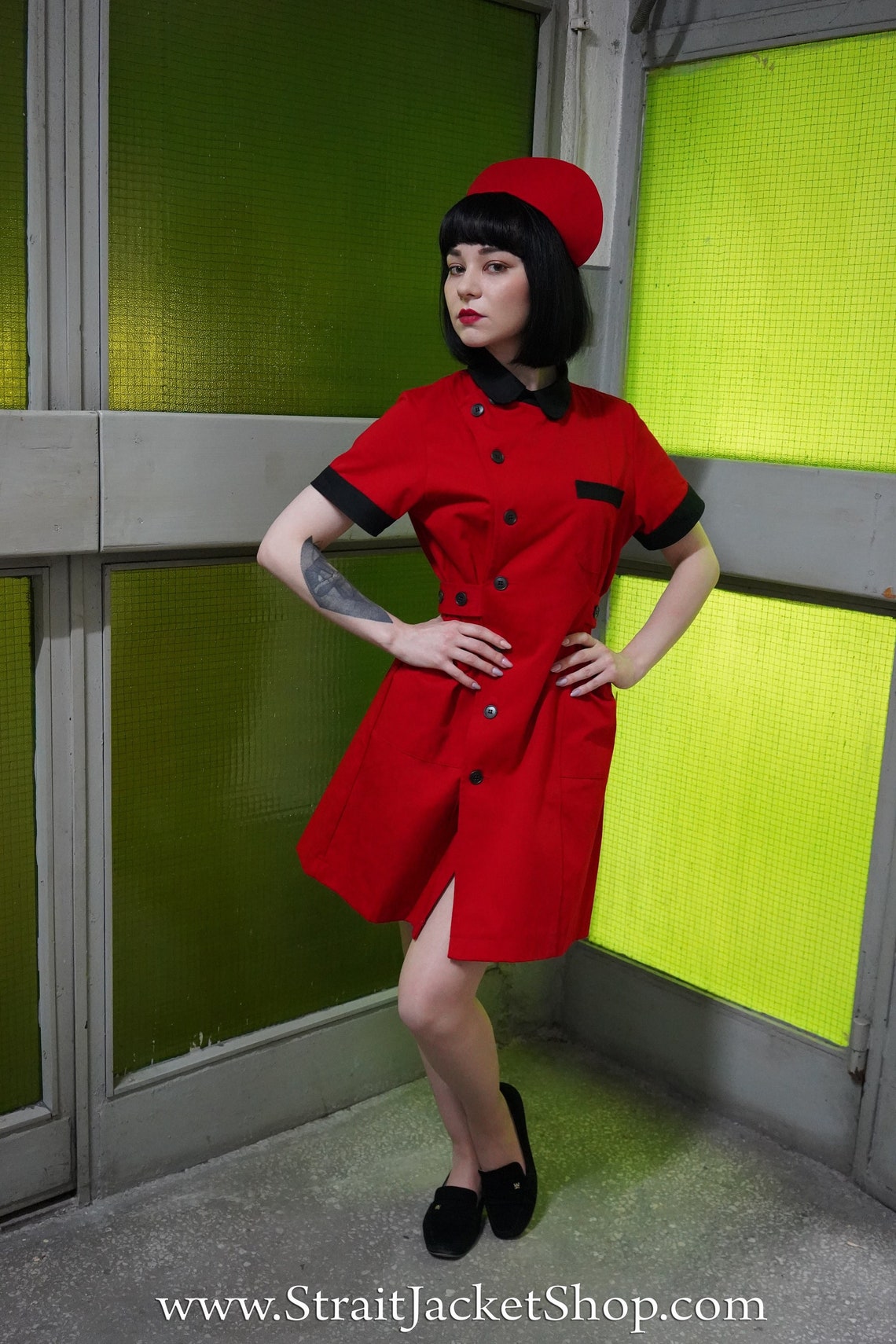 Red Nurse Uniform Strict Nurse Uniform / Pinup Nurse / Mad Etsy