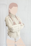 Heavy Duty Straitjacket - Central or Sides Crotch Strap / Canvas Fully Functional Theatrical Straitjacket / Institutional / Asylum