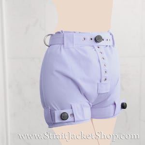 Purple Heavy Duty Lockable Diaper Cover Pants - Anti Diaper Removal / Asylum / Medical / Segufix Locks