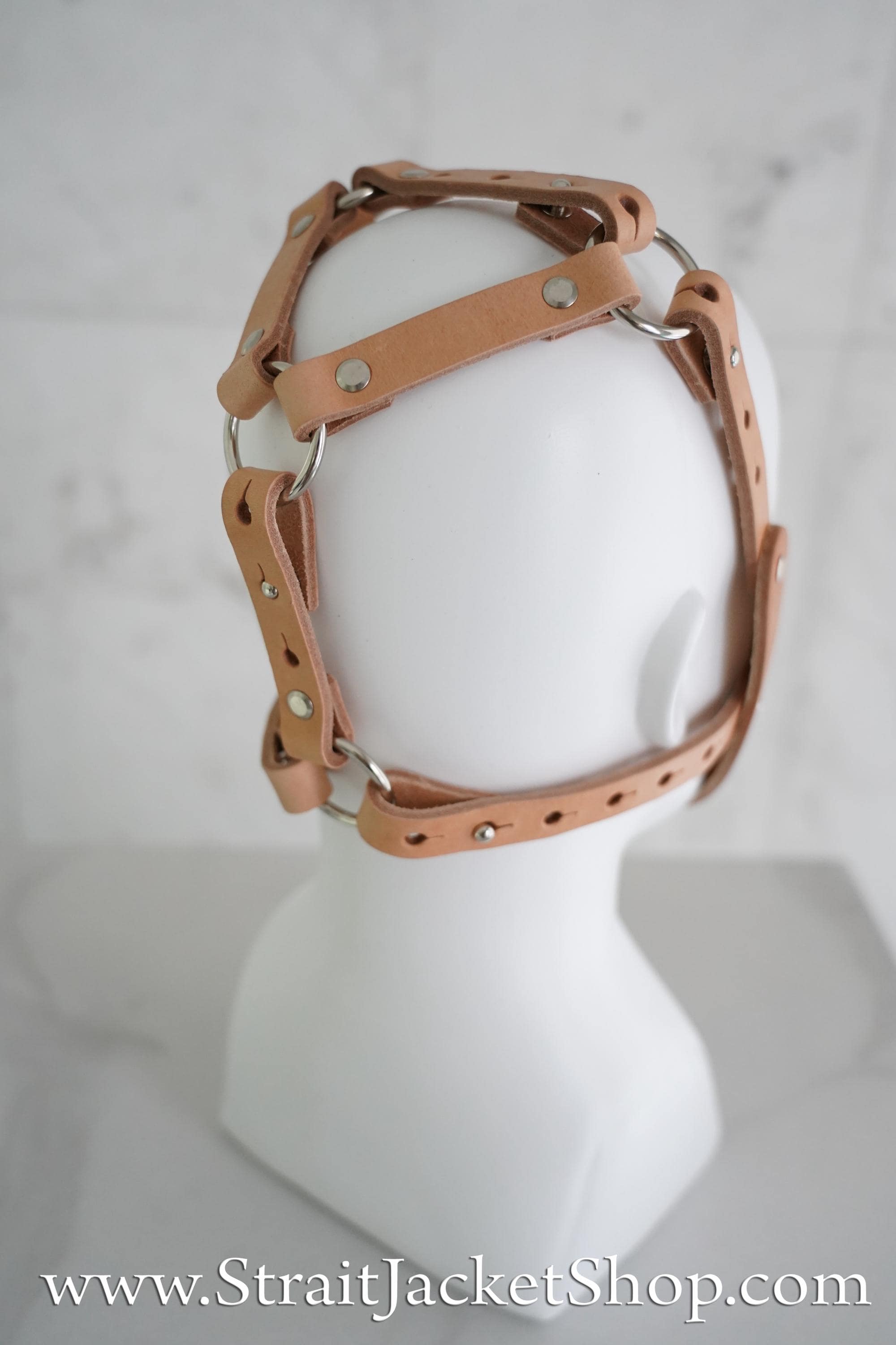 Asylum Leather Face Muzzle - Hannibal Lecter Mask / Anti-bite Muzzle ...