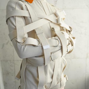 MAX Security Heavy Duty Straitjacket Body Suit Romper Costume - Fully Functional Straitjacket Costume / Institutional / Asylum Zwangsjacke