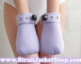 Purple Safety Mittens - Soft Padded Mittens For Little One / ABDL / Adult Baby Diaper Lover / Bondage / Segufix / DDLG