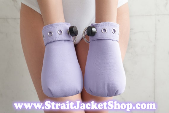 Purple Safety Mittens Soft Padded Mittens for Little One / ABDL