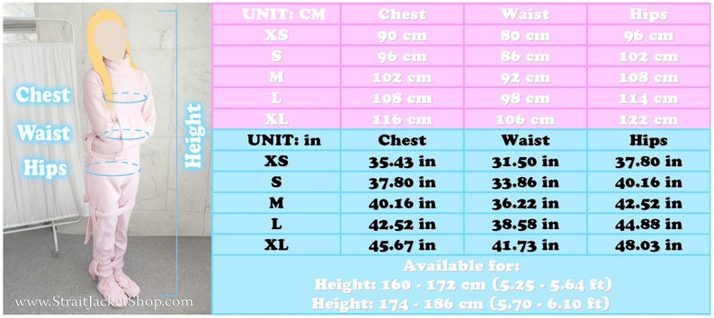 Pink Straitjacket Soft Polar One Piece Pajama Costume - ABDL / Adult ...