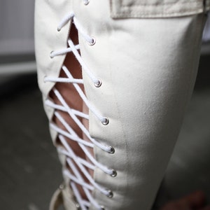 Legs Binder Restraints - Straitjacket type laced leg restraints