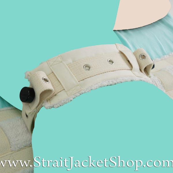 Correa de sujeción Segufix para cintura, pecho, cabeza y cuello para el sistema modular de sujeción de camas Straitjacketshop.
