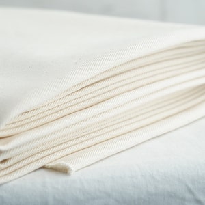 Camicia di forza resistente di alta qualità in tela di cotone grezzo 100% - Rotolo largo 140 cm / 1 m / 5 m / 10 m / Beige / Ecru