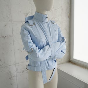Baby Blue ABDL Straitjacket - Straitjacket for Adult Baby Diaper Lover ...