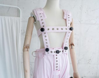 ABDL Sele för äldre kvinnor för blöjbyxor med Segufix-lås - Bondage / Asyl Segufix Hängslen Tvångströja