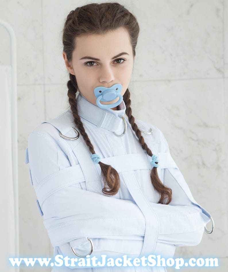 Baby Blue ABDL Straitjacket Straitjacket for a Little / Adult Baby Diaper Lover image 5