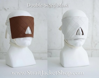 Double Sided Sleep Face Mask for obscuring vision - Medical Asylum Themed
