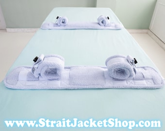 Matelas de retenue modulaire BLUE - Bondage / Médical / Segufix / Camisole de force / Confortable / ABDL / Fixation / DDLG / Bébé adulte