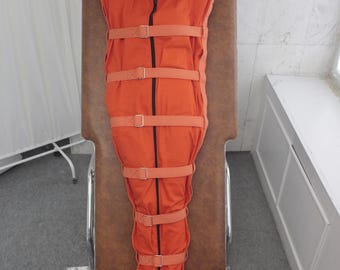 Orange Prison Sleep Sack Bondage Body Bag - Straitjacket