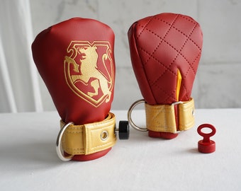 Anti-Magic School Safety Mittens - Institutional Faux Leather Will prevent spell-casting Segufix Locks