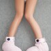 Pink ＳＯＦＴ Polar Fleece Restraining Padded Booties For Little One / ABDL / Adult Baby Diaper Lover / Bondage / DDLG Segufix Restraints Furry 