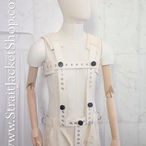 Harness for Anti Diaper Removal Pants with Segufix Locks - Bondage / Asylum Segufix  Braces  Suspenders  Straitjacketshop