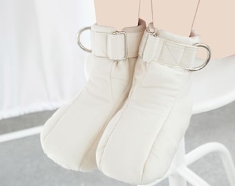 Asylum Restraining Booties - Soft Padded Booties For Asylum Patient / Medical / Bondage / Institutional / Padded Cell / ABDL / DDLG