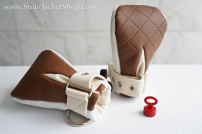 Medical Safety Mittens Bicolor Quilted Padded Mittens With Etsy