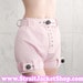 Pink Heavy Duty Lockable Diaper Cover Pants - Anti Diaper Removal / Restraining / Asylum / Medical / ABDL / Segufix Locks / Bondage DDLG 