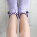 Purple Restraining Booties - Soft Padded Booties For Little One / ABDL / Adult Baby Diaper Lover / Bondage / Baby Purple / DDLG 
