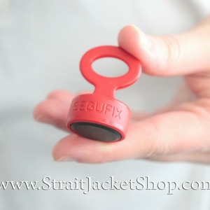 Red Magnetic Segufix Key - Earth and Neodymium Magnets available.