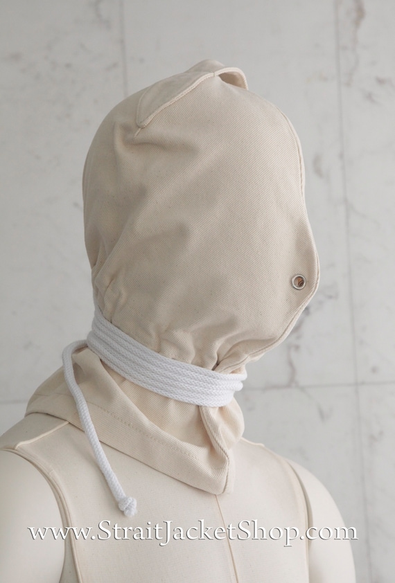 Bondage Hood - Straitjacket Heavy Duty BDSM Blindfold Mask