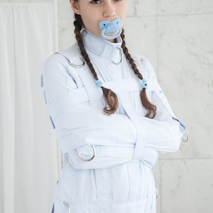 Baby Blue ABDL Straitjacket Straitjacket for a Little / Adult Baby Diaper Lover image 2