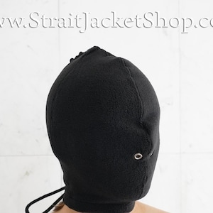 Black Bondage / Blindfold Hood Face Mask