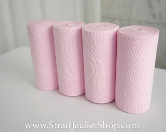 PINK XXXLong Mummification Bandages - Set of 4 Extra Long Bandages / Mummified / Bondage Restraining Wrap Mummy ABDL / Reusable